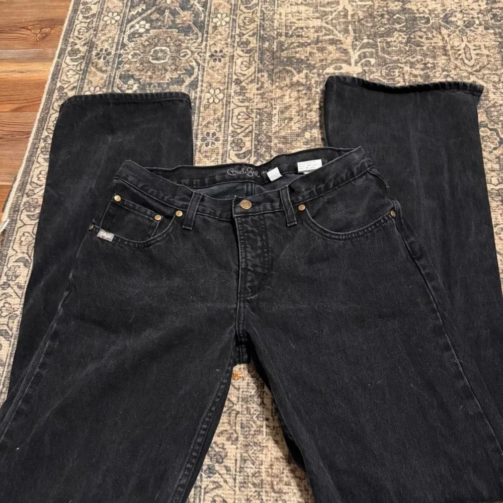 Cruel Girl Black Bootcut Western Jeans Size 9 Long